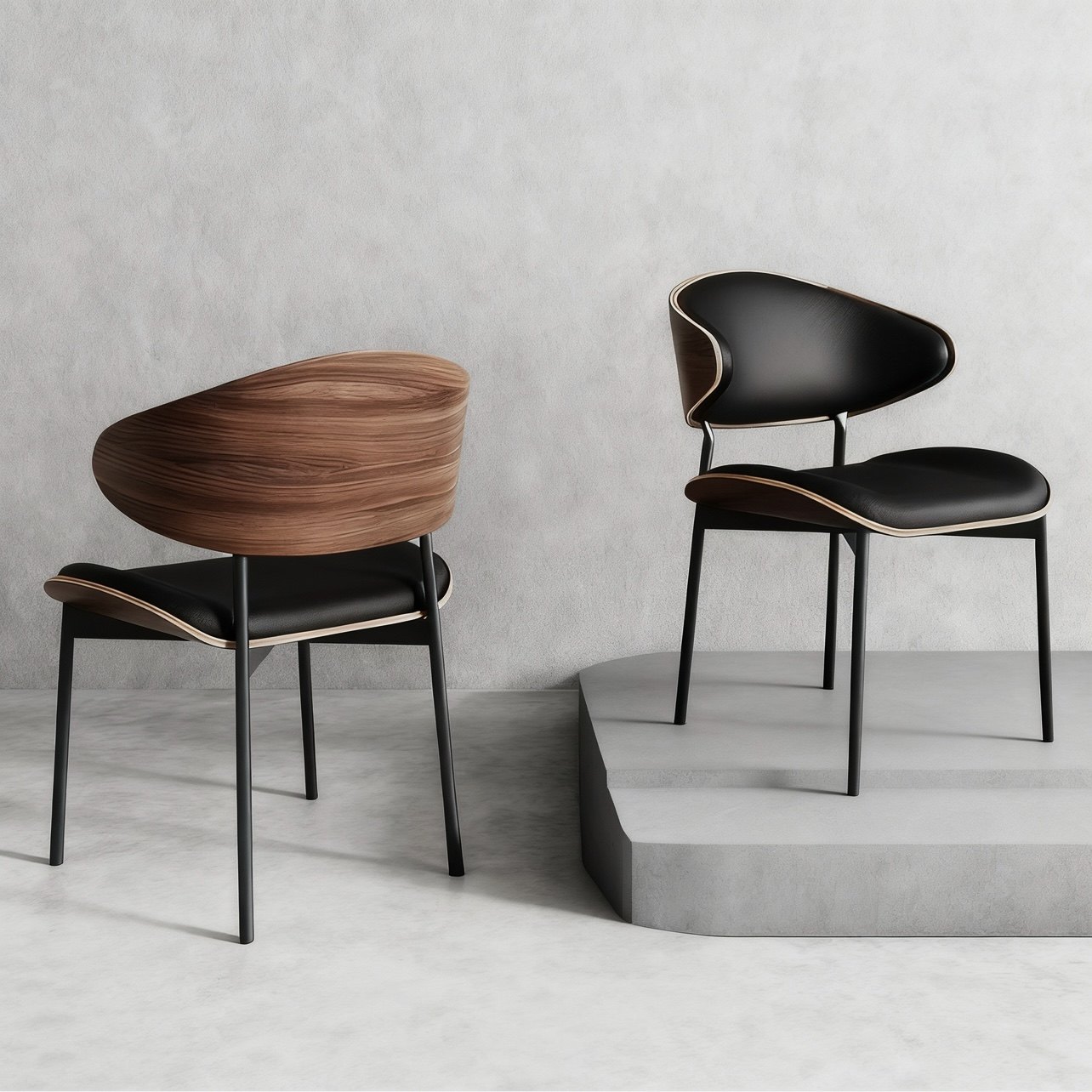 Легкий роскошный обеденный стул в стиле Ваби-саби, кожаная мягкая сумка, дизайнерский современный стул из изогнутого дерева для кофейни, стул из массива дерева, стул для домашнего кабинета