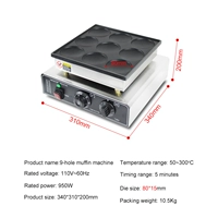 9 больших отверстий Маленькая сосновая пирожная машина