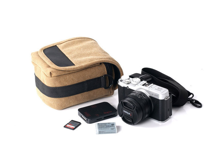 túi Backpackers vi máy ảnh phù hợp cho Sony A6500 Fuji X-T20 X-T100 đơn túi vai portable vi - Phụ kiện máy ảnh kỹ thuật số túi đựng máy ảnh fujifilm
