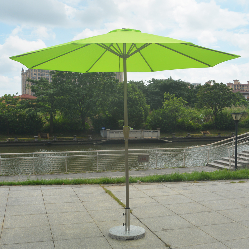 Outdoor Umbrella Parasol Courtyard Umbrella Fruit Green Yellow Orange Orange Blue Wine Red Off-White Dark Green Khaki Dark Brown Green White Strips