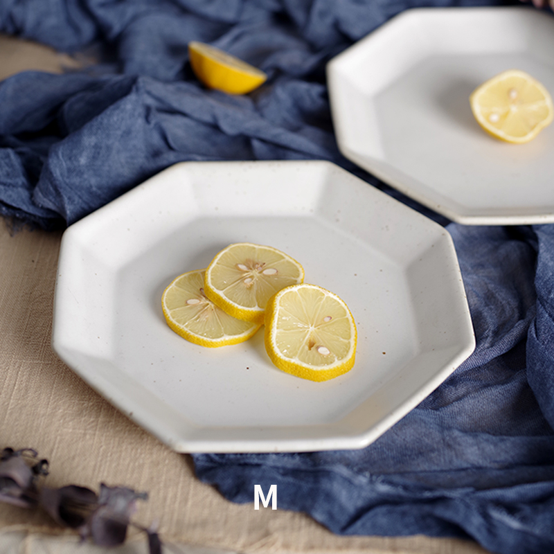Japanese star anise plate ceramic dessert plate good-looking tableware personalized plate creative Western plate household steak plate