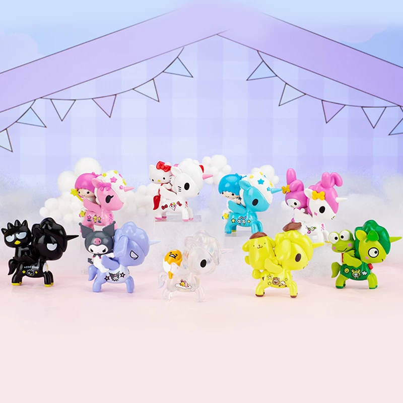 Коллекционная фигурка в слепой коробке (Tokidoki & Hello Kitty) — единороги и друзья, мини 9×8×7,5 см