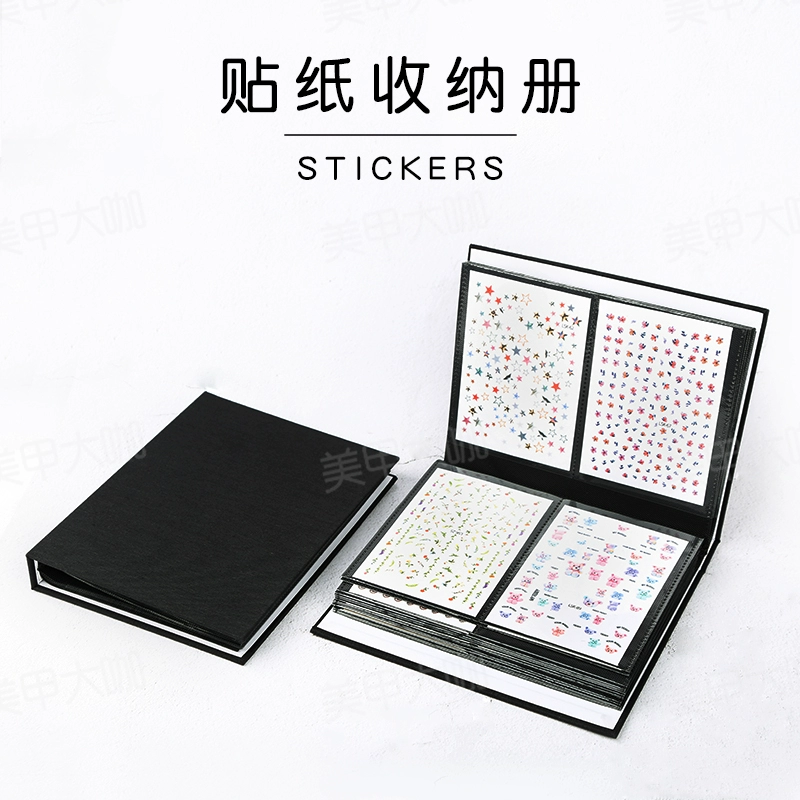Công cụ vẽ móng Sổ tay lưu trữ Sổ tay kích thước tiện lợi và thuận tiện có thể chứa 120 tờ 60 trang - Công cụ Nail