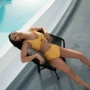 Mystery Sea Ocean Europe and America bikini hai mảnh gợi cảm kỳ nghỉ eo cao hở lưng hở lưng áo tắm nữ bikini - Bikinis áo tắm biển đẹp