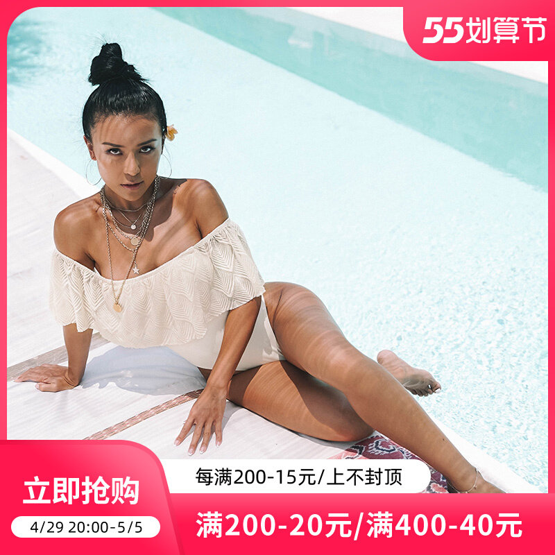 OceanMystery Sexy Swimsuit Women Gather for a Shoulder Swimsuit Woman Conservative to Veil Slim Fit Swimsuit