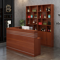 Bar counter cashier shop restaurant restaurant wine cabinet integrated simple cashier table corner front desk small commercial counter