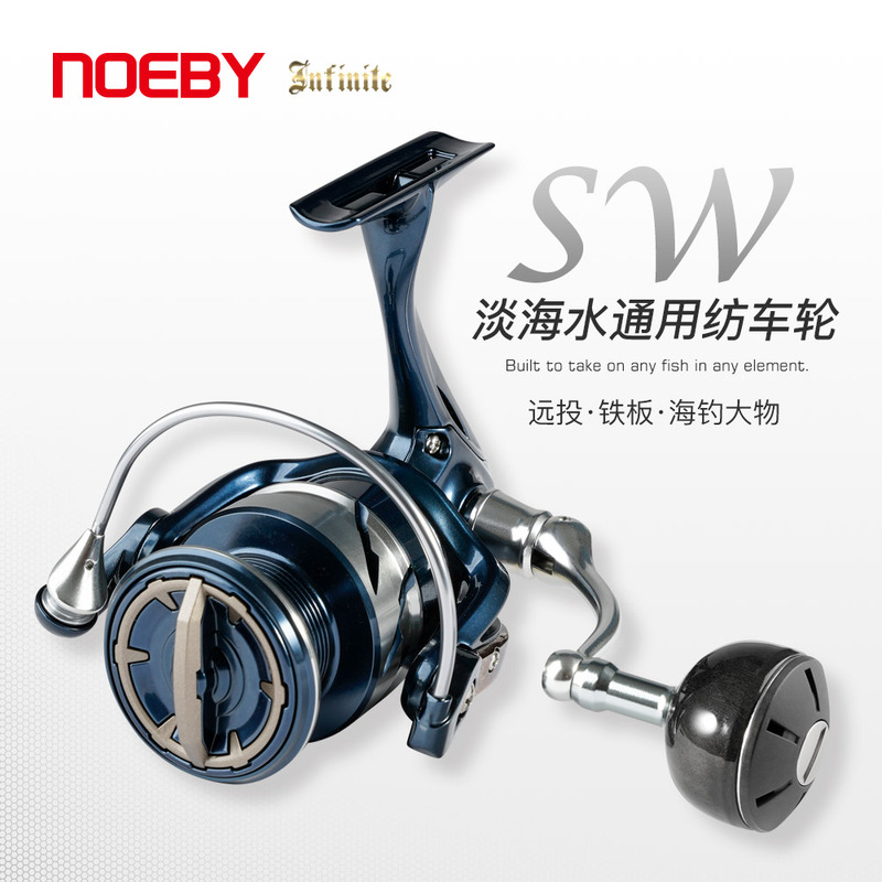 Noeby Sw Spinning Reel for Sea Fishing, Metal Spool, Saltwater Resistant, Fishing Reel for Boat Fishing, Freshwater