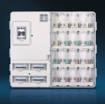 Transparent plastic single-phase 16 households meter box sixteen with the main control box left and right structure electronic card control box