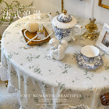 French korean pastoral fresh cotton floral tablecloth French korean pastoral fresh cotton floral tablecloth