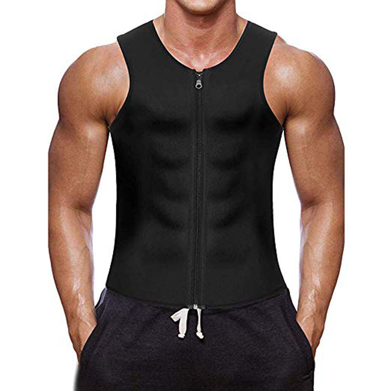 Sportsman Fitness running hipster sleeveless stand-up collar waistcoat men slim breathable thin handsome vest men T-shirt