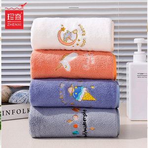 超级好用！珊瑚绒家用不掉毛毛巾2条装