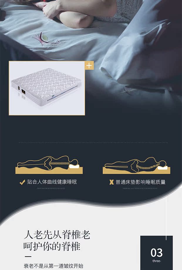 Hippocampus nệm cao su nhập khẩu 1,8m1,5 mét độc lập đôi cọ dừa mềm và cứng Simmons sử dụng kép - Nệm nệm mút