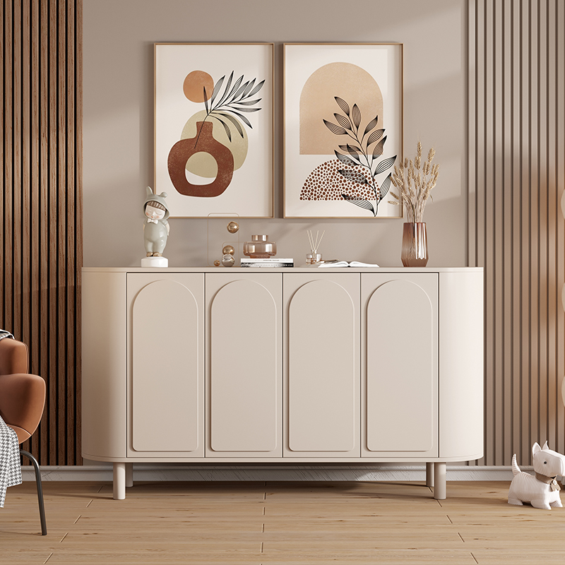 Home Silent Wind Power CREAM WIND SOLID WOOD SHOES CABINET ENTRANCE DOOR HALL CABINET LIGHT LAVISH DINING SIDE CABINET LIVING-ROOM PARTITION DECORATIVE CABINET-TAOBAO