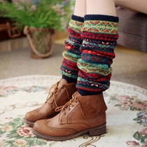 Autumn and Winter Childrens wool socks big children thick and warm knee pads girls piled up stockings