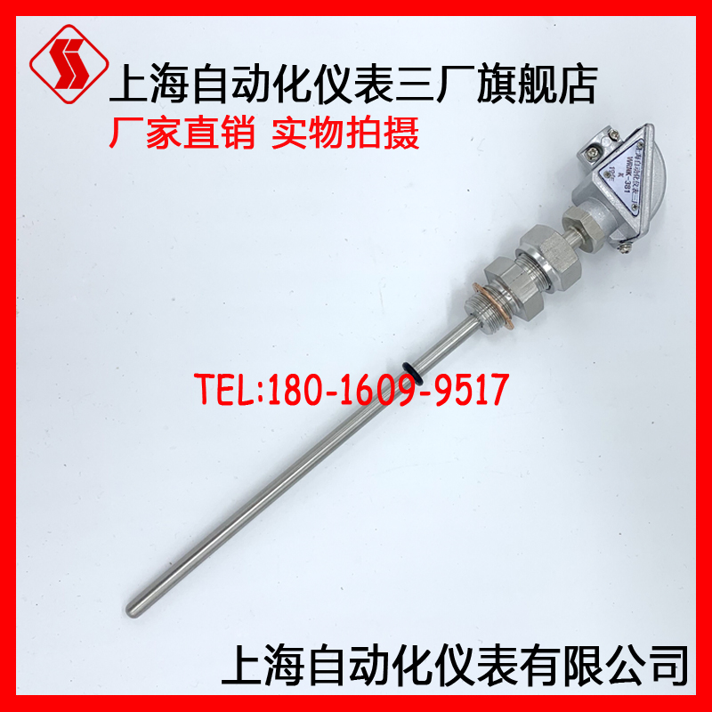 Small junction box armored thermocouple Shanghai Automation Instrument No. 3 Factory WRNK-381 WRNK-281 K