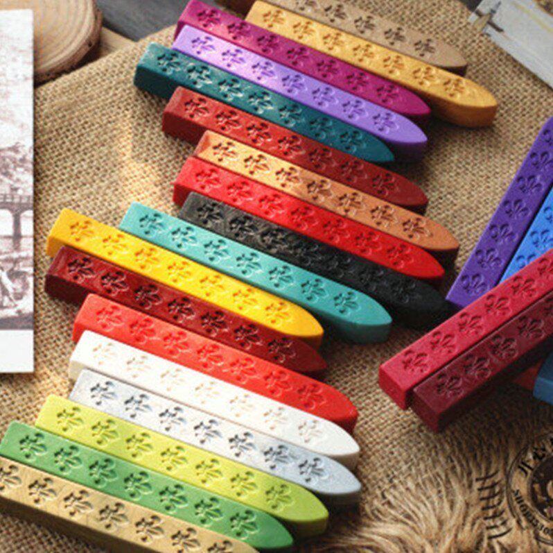 With wick doughnut retro fire paint sealing wax color without wick wax strip fire paint seal wax