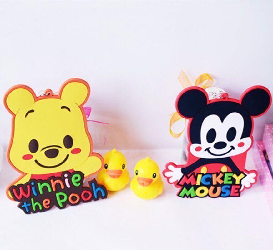 PP imported soft-rubber kitty Mickey Veni cartoon character cute scaling traffic card pack baggage pack