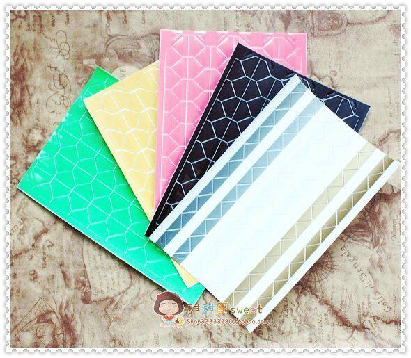 Adhesive Doughnut Korean stationery creative DIY phase book photo corner sticker phase angle colored corner post 102 pieces