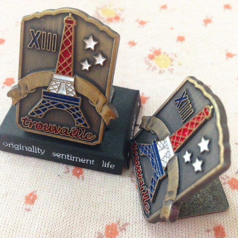 ttq donut creative vintage European tower universal clip desk face clip business card photo clip sticker