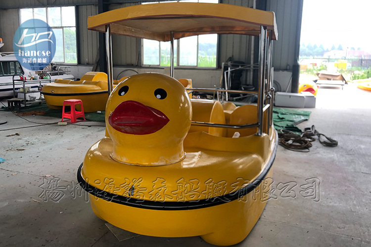 New rhubarb duck 4 people GRP down-to-earth boat park pleasure boat self-draining down-to-earth boat park cruise ship-Taobao