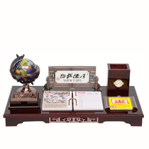 2022 Chronicle Calendar custom-made wooden desk business high-end desktop pen pendulum custom advertising