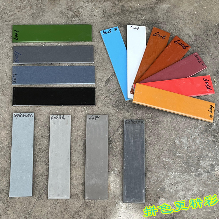 Traditional Chinatown wide field brick imitation ancient outer wall brick face tile sheet full magnetic brick through body brick 6x24 retro green brick