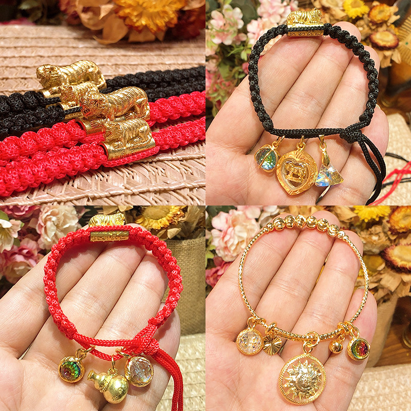 Vegetarian Thai Buddhas dragon Boron beads hand in hand