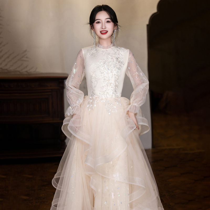High-End Host Evening Dress, Piano Performance, Vocal Performance, Art Exam, 18Th Birthday Coming-Of-Age Ceremony, Birthday Party Dress