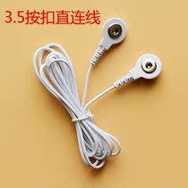 Mid-Low Frequency Meridians Massage Physiotherapy Instrument Accessories Connect Electrode Sheet Wire Press Snap Electrode Wire Straight buckle line