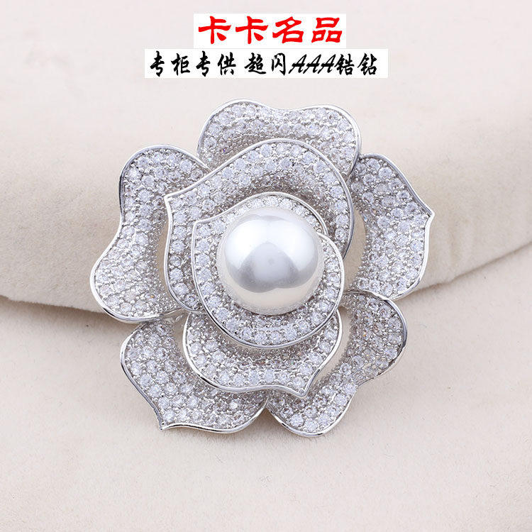 Broche femme en Zircon diamant - Ref 1178579 Image 8