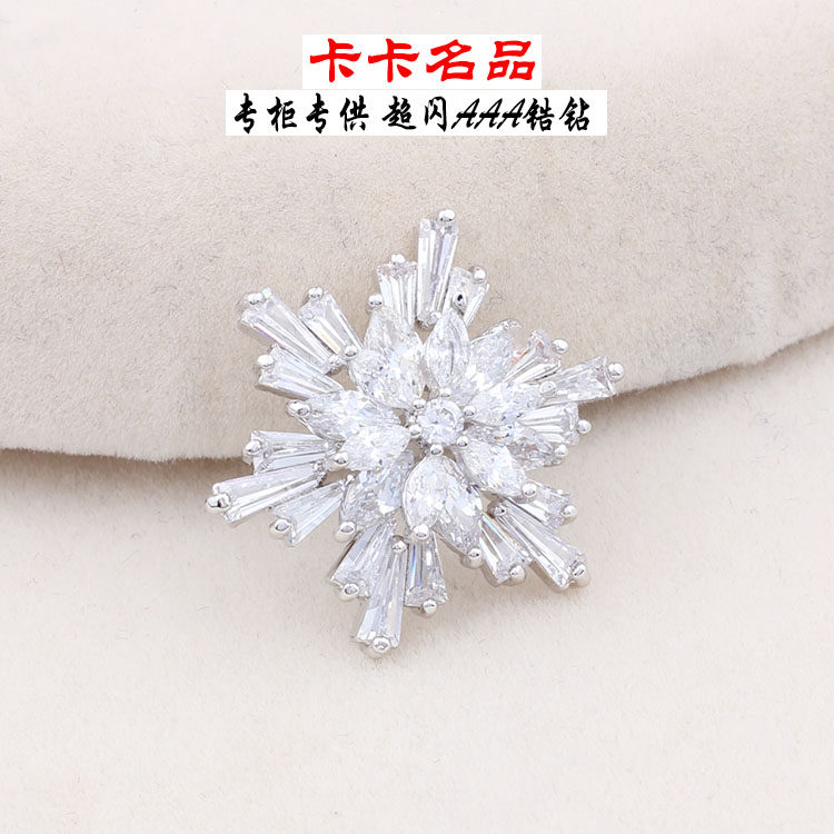 Broche femme en Zircon diamant - Ref 1172794 Image 9