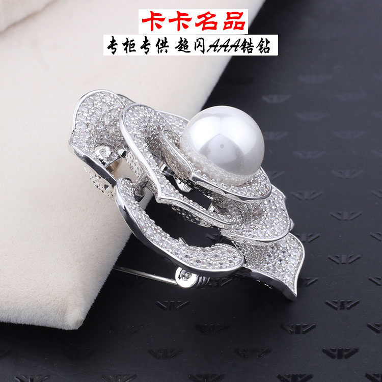 Broche femme en Zircon diamant - Ref 1178579 Image 13