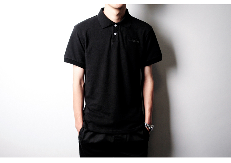 Mùa hè Yu Wenle áo polo mới in ve áo retro Nhật Bản Slim chữ Paul áo thun ngắn tay nam đường phố áo polo đẹp