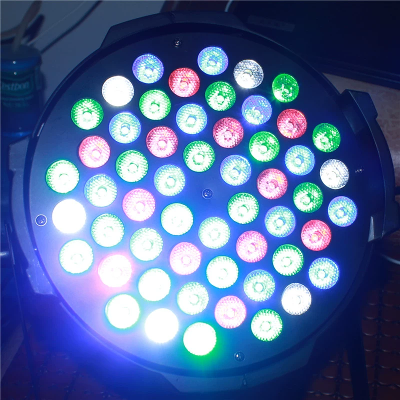Thiết bị chiếu sáng sân khấu DMX512 Chiếu sáng par par 54 3w làm nổi bật đèn neon Hiệu suất thanh cưới đèn nháy led giá rẻ