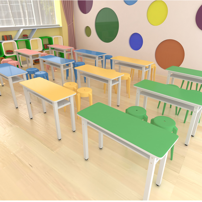 Student desk and chair training table tutoring class children's painting training art writing tutoring table kindergarten single double