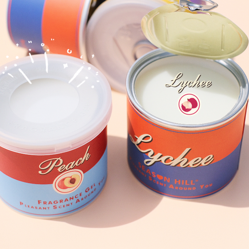 Cute cans of balm car perfume car aromatherapy car long-lasting light fragrance car supplies deodorant solid balm