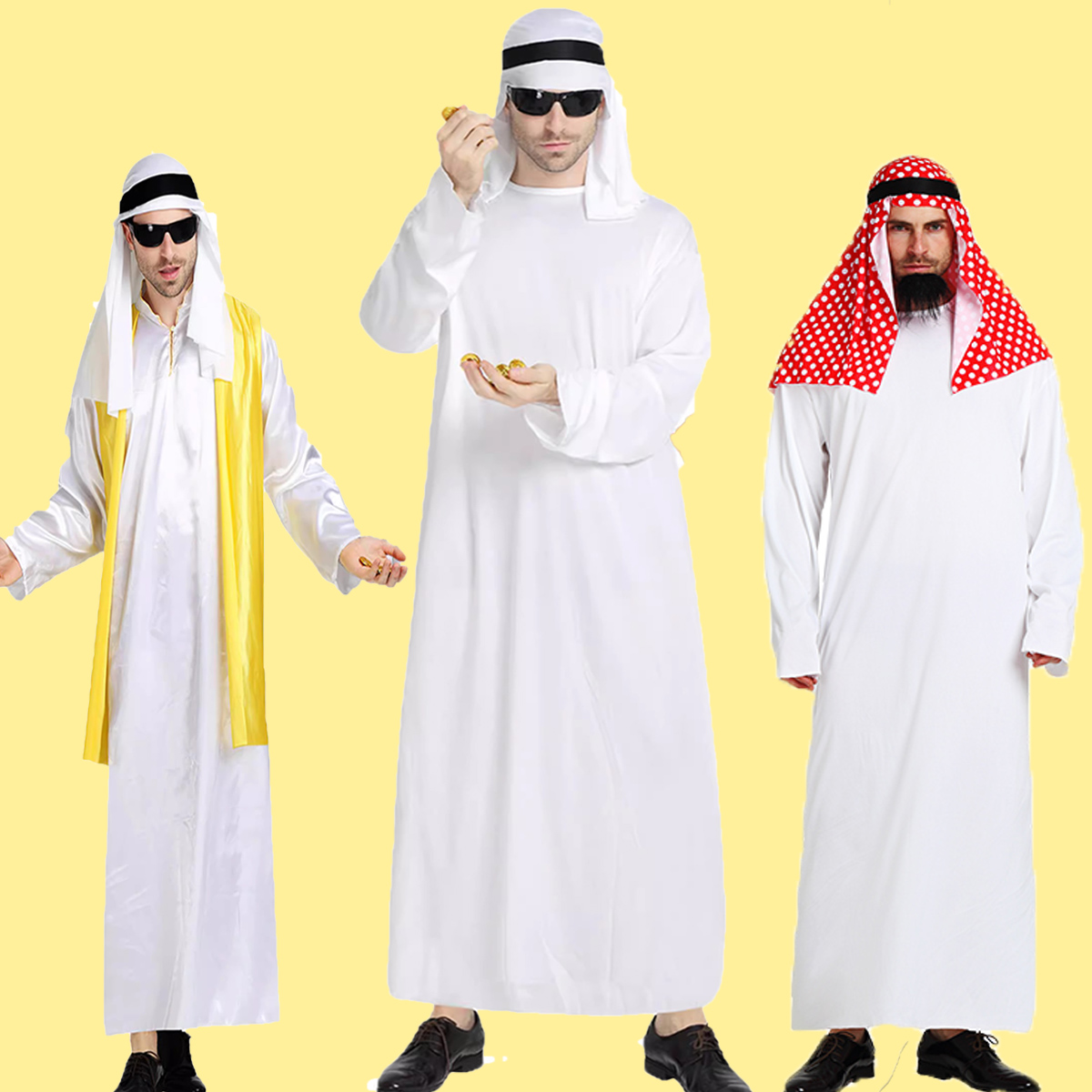 Halloween Arab Costume Dubai Middle East Native gown birthday party Funny Nets Red Party Clothes Props-Taobao