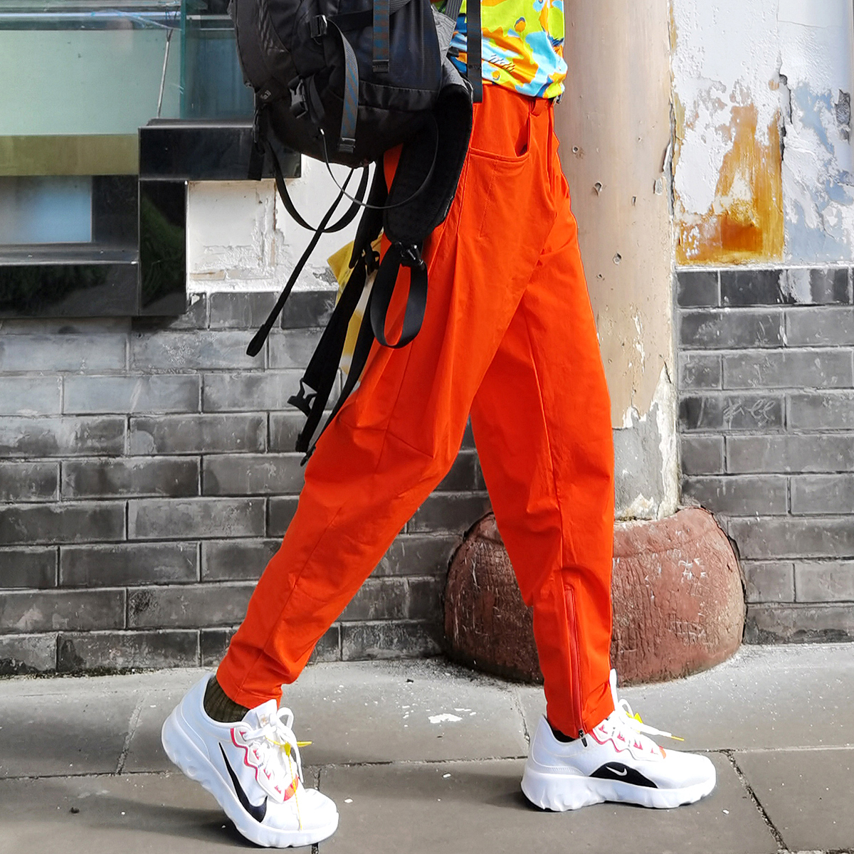 Beijing forest outdoor autumn new product stretch loose fast drying literary art Harlan appear thin breathable mountaineering fast dry pants women's style