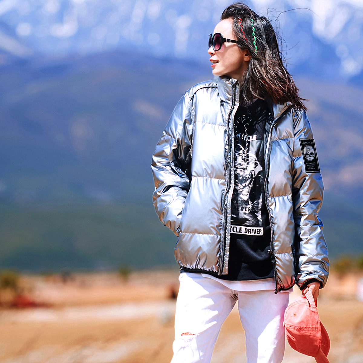 Beijing Forest Outdoor Autumn winter Han version Tide Cards Easy to thicken warm cotton clothes Cotton Clothing Down Coat Jacket Woman-Taobao