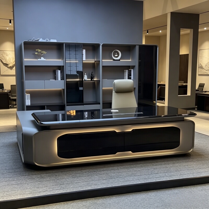 Light Luxury Executive Desk, Simple and Modern, Ceo Manager Office Desk, Supervisor Office Desk and Chair Set, Computer Desk Light Luxury Executive Desk, Simple and Modern, Ceo Manager Office Desk, Supervisor Office Desk and Chair Set, Computer Desk
