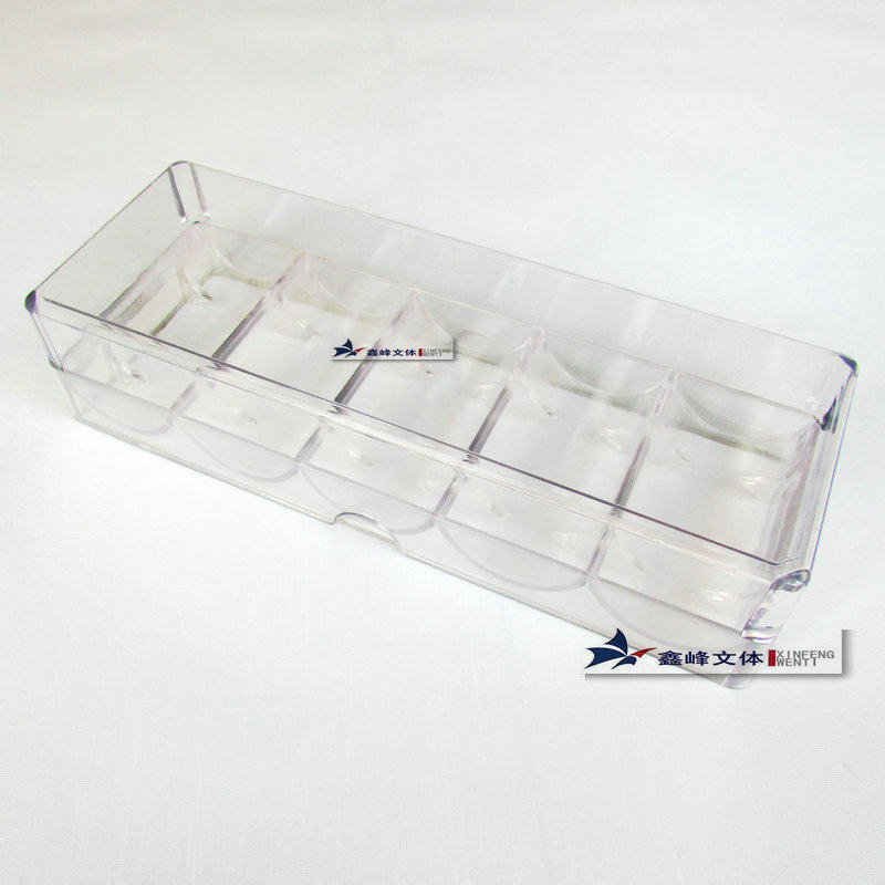 100 pieces of transparent chip shelves Texas poker baccarat 21 points than small roulette professional activity box