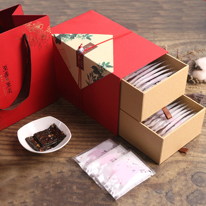 Handmade Colli Donkey cake packing box One catty Hide Gelatin cake Boxes Upmarket 500g Small Green Citrus Packaging Boxes