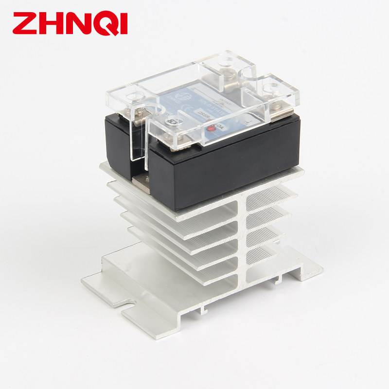 10-25A single phase SSR solid state relay Radiator base Aluminum heat sink Thyristor 80*50*50