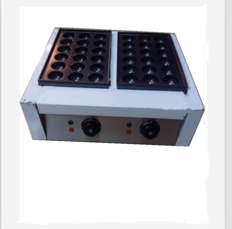 Electric heat double board Two versions of large hole 4 5cm octopus Fish Burning Machine Octopus Small Balls Machine Inserts Electric Shrimp Rip Egg Machine Fish Pellet Stove