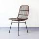 Ngoài trời Sun sân thượng Wicker Ghế ba mảnh Bộ giải trí đơn giản Vườn Teng Ghế Nội thất mây Bàn ghế sắt ngoài trời - Bàn ghế ngoài trời / sân ghế để ban công