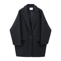 CIVICERA gross coat female autumn winter 2022 new Korean version easy to thicken the large coat in the cocoon type