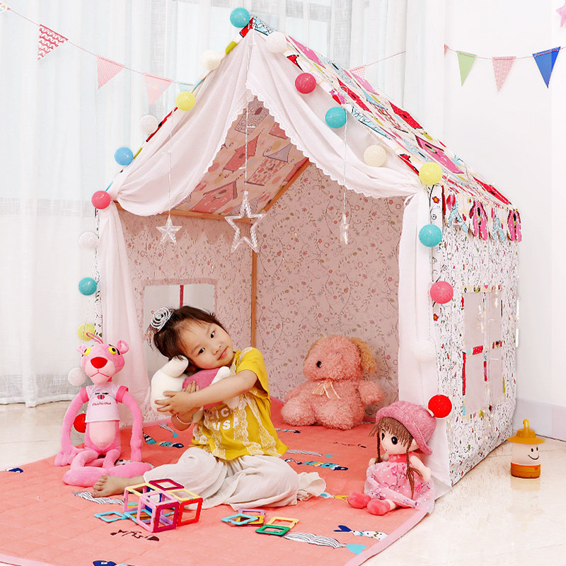 Children's tent indoor princess boy sleeping house game house girl big house split bed artifact home bed tent