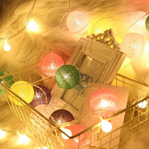 Handmade creative lighting Childrens tent line ball light LED night light Room decoration Holiday party color light string light