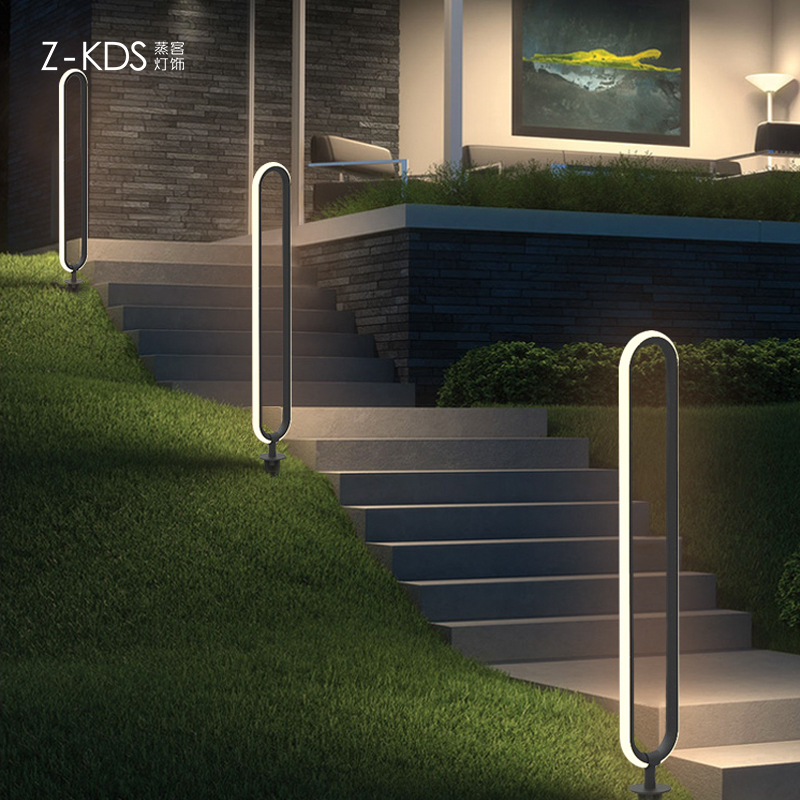 Solar Lamp Outdoor Courtyard Lamp Waterproof Modern Minimalist Outdoor Grass Terrace Lamp View Lamp Garden Light Inserts Buried Lamps