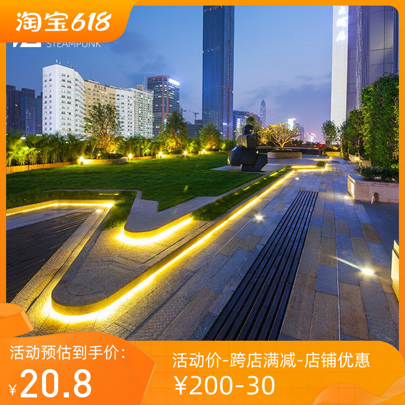 Outdoor Light Strip Waterproof Outdoor LED Light Bar Garden Light 220V Super Bright Landscape Light Strip Light 24V Garden Decoration